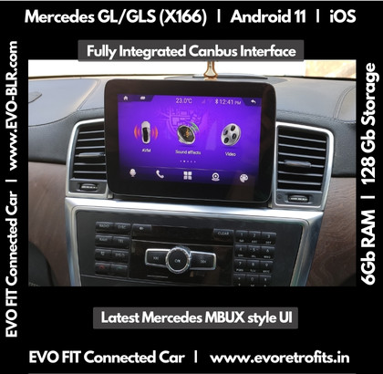 MERCEDES BENZ GL X166 (YEARS 2013 - 2019) 3D 360 CAMERA PARKING SYSTEM  ANDROID TOUCHSCREEN COMPATIBLE TOUCHSCREEN 360 PARKING APP - Evo Retrofits